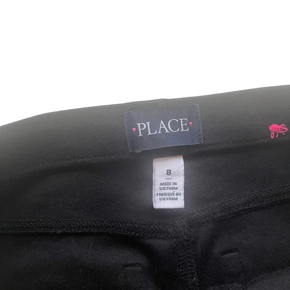 Children's Place Girls Size 8 Black Jeans Jegging Skinny Stretchy Basic Casual‎